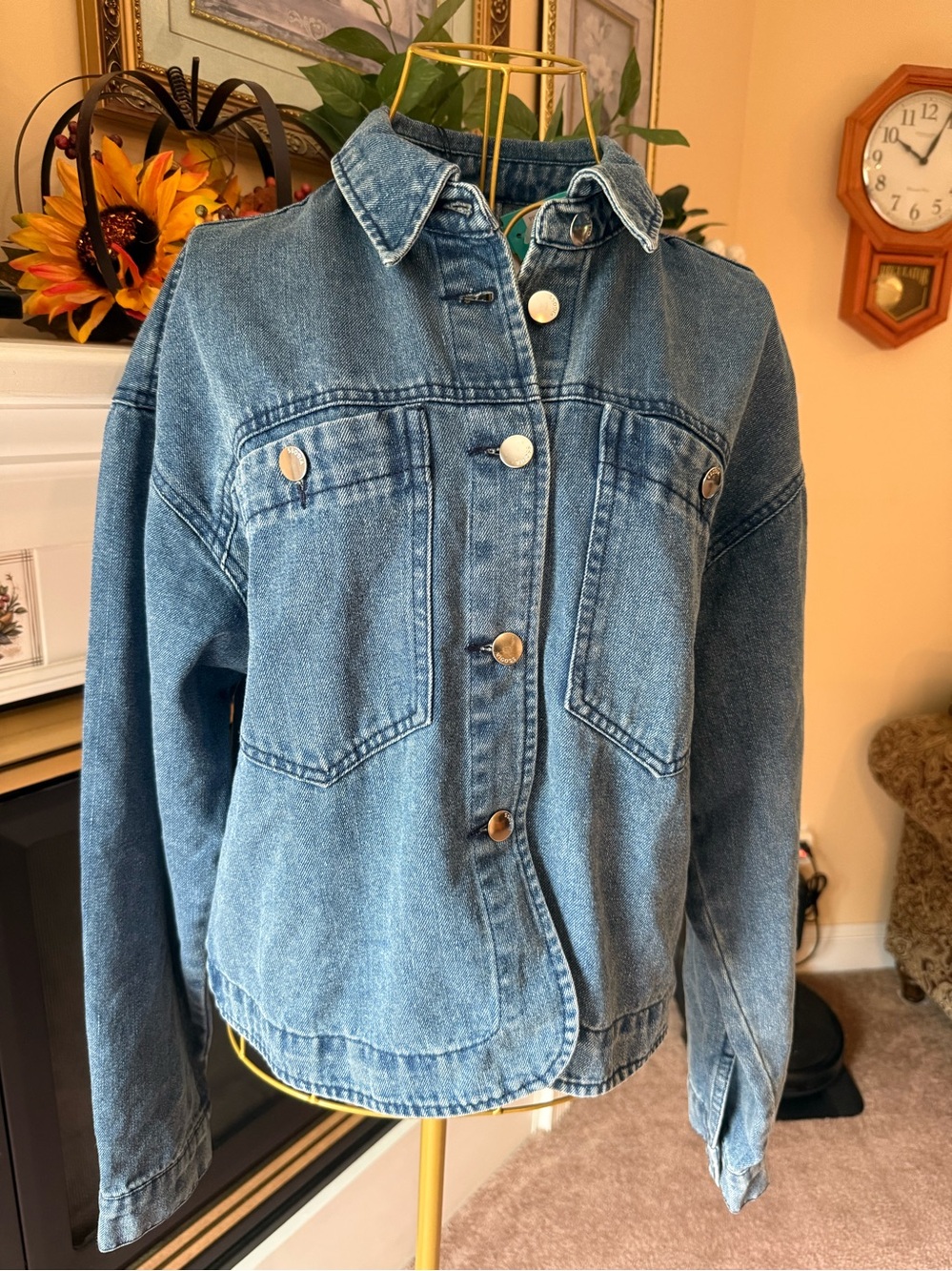 Vigoss med nwt stitch fix Classic boxy Denim Jacket - Blue